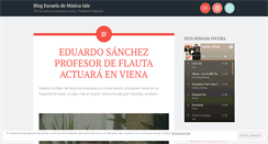 Desktop Screenshot of escuelademusicaiale.wordpress.com