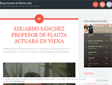 Tablet Screenshot of escuelademusicaiale.wordpress.com