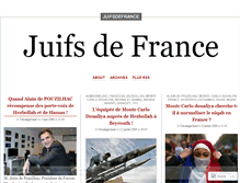 Tablet Screenshot of juifsdefrance.wordpress.com