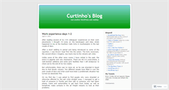 Desktop Screenshot of curtinho.wordpress.com
