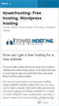 Mobile Screenshot of itowerhosting.wordpress.com