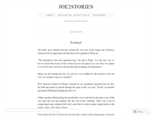 Tablet Screenshot of joe2stories.wordpress.com