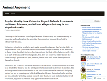 Tablet Screenshot of animalargument.wordpress.com