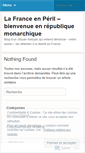Mobile Screenshot of lafranceenperil.wordpress.com