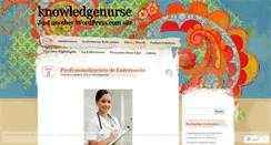 Desktop Screenshot of knowledgenurse.wordpress.com