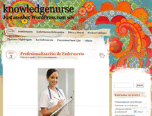 Tablet Screenshot of knowledgenurse.wordpress.com