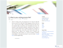 Tablet Screenshot of aliciadk.wordpress.com