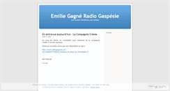 Desktop Screenshot of emiliegagneradiogaspesie.wordpress.com