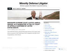 Tablet Screenshot of minoritydefenselitigator.wordpress.com