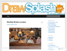 Tablet Screenshot of drawsplash.wordpress.com