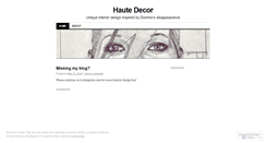 Desktop Screenshot of hautedecor.wordpress.com