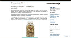 Desktop Screenshot of consumeristmissive.wordpress.com