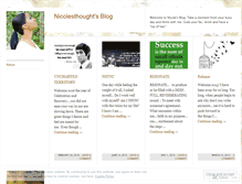 Tablet Screenshot of nicolesthought.wordpress.com