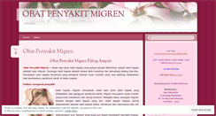 Desktop Screenshot of obatpenyakitmigrenmu.wordpress.com