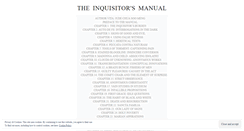Desktop Screenshot of inquisitorsmanual.wordpress.com