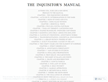 Tablet Screenshot of inquisitorsmanual.wordpress.com