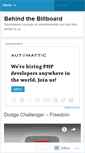 Mobile Screenshot of behindthebillboard.wordpress.com