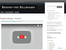 Tablet Screenshot of behindthebillboard.wordpress.com