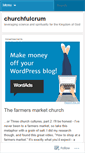 Mobile Screenshot of churchfulcrum.wordpress.com