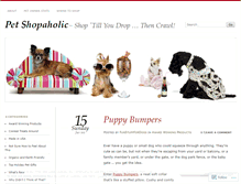 Tablet Screenshot of petshopaholic.wordpress.com