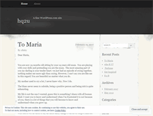 Tablet Screenshot of hq2u.wordpress.com