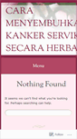 Mobile Screenshot of caramenyembuhkankankerservikssecaraherbal.wordpress.com