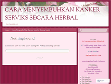 Tablet Screenshot of caramenyembuhkankankerservikssecaraherbal.wordpress.com