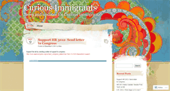 Desktop Screenshot of curiousimmigrants.wordpress.com