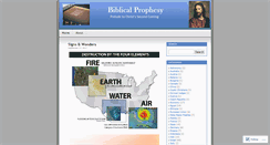 Desktop Screenshot of biblicalprophesy.wordpress.com