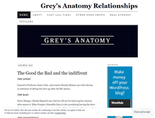 Tablet Screenshot of greysanatomyrelations.wordpress.com