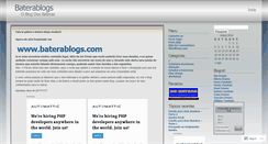 Desktop Screenshot of baterablogs.wordpress.com