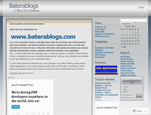 Tablet Screenshot of baterablogs.wordpress.com