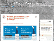 Tablet Screenshot of pinterestthemes.wordpress.com