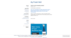 Desktop Screenshot of myfreshhell.wordpress.com