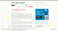 Desktop Screenshot of masamkremleri.wordpress.com