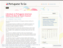 Tablet Screenshot of portuguesetogo.wordpress.com