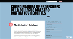 Desktop Screenshot of coordinadoradeprofesoreseoijesusmaestro.wordpress.com