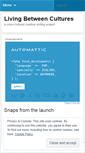 Mobile Screenshot of livingbetweencultures.wordpress.com