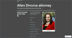 Desktop Screenshot of allendivorce.wordpress.com