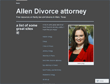 Tablet Screenshot of allendivorce.wordpress.com