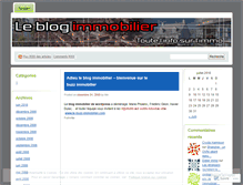 Tablet Screenshot of leblogimmobilier.wordpress.com