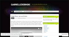 Desktop Screenshot of gabrielledebinski.wordpress.com