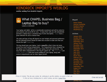 Tablet Screenshot of kendrickimports.wordpress.com