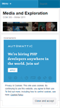 Mobile Screenshot of mediaexploration.wordpress.com