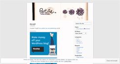 Desktop Screenshot of petitme.wordpress.com