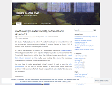 Tablet Screenshot of linuxaudiolive.wordpress.com