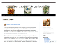 Tablet Screenshot of comfortcookingislandtime.wordpress.com