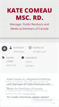 Mobile Screenshot of katecomeau.wordpress.com