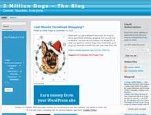 Tablet Screenshot of 2milliondogsblog.wordpress.com