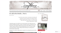 Desktop Screenshot of craftboxblog.wordpress.com